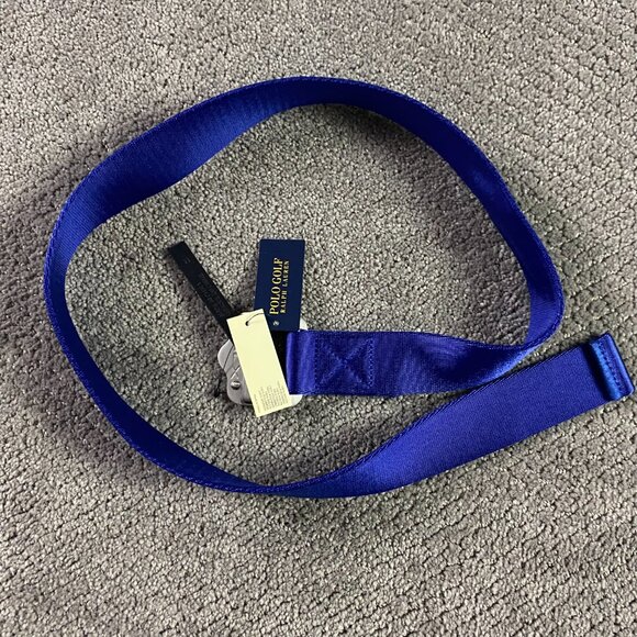RLX Ralph Lauren Belt Men's Medium Web Nylon Golf Expedition Royal Blue NWT - Picture 4 of 11